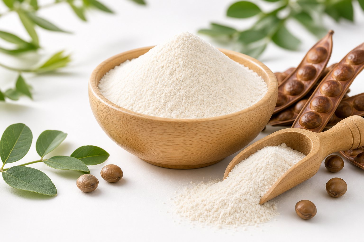 Goma de tara clara de alta pureza para formulaciones